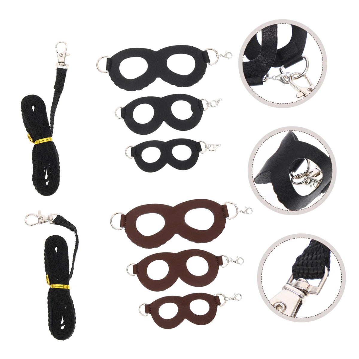 SHINEOFI 2 Sets Household Hamster Harness Leashes Lightweight Breathable Small Pet Rat Leash Kit Comfortable for Outdoor Walking and Daily Use