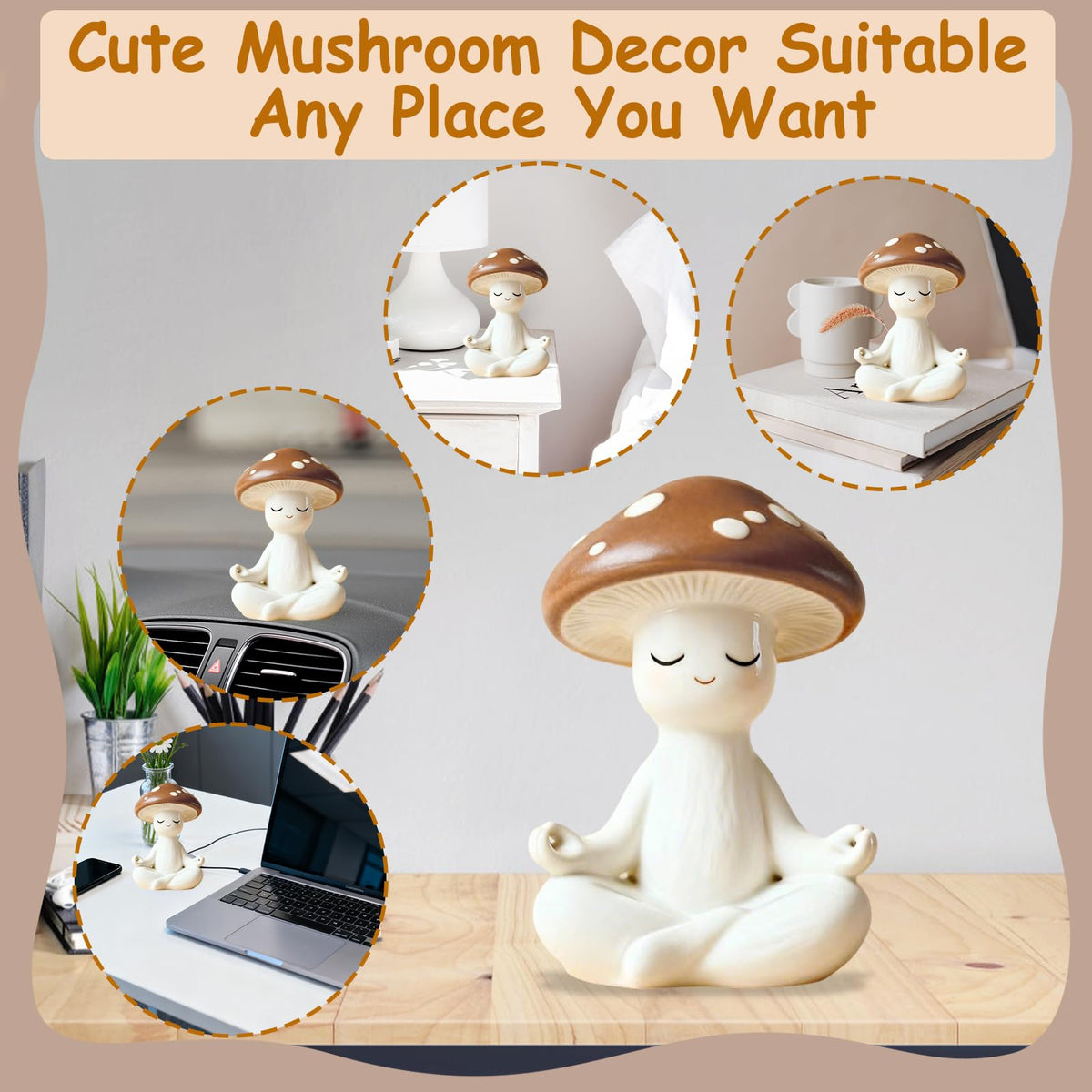 Mushroom Room Decor Home Decor Gifts for Men Women Her Him Office Farmhouse Garden Whimsical Decor Funny Birthday Unique Relaxation Stress Relief Gardening Plant Cute Gifts for Women Mom Wife Coworker