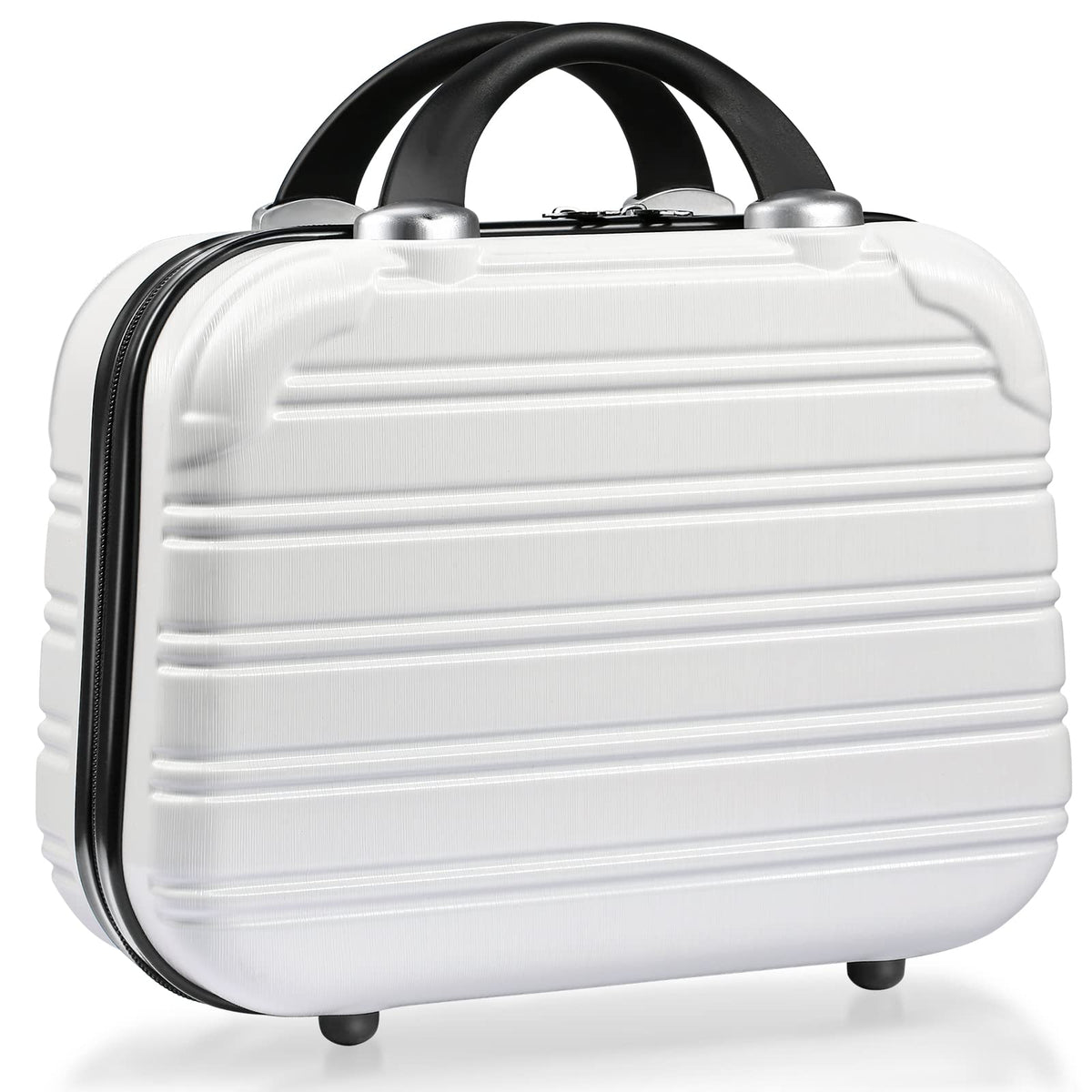 JZRTravel 14-Inch Makeup Train Case Hardshell PC+ABS Travel Cosmetic Organizer, Makeup Storage Box for Toiletry Durable Portable Gifts for Women.