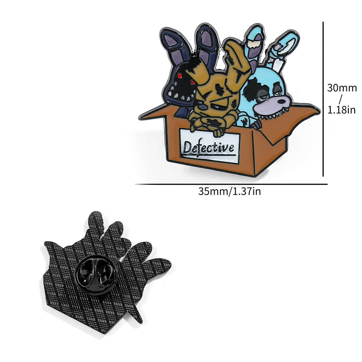 Pounchi Horror Game Stickers (100 Pcs with Cute Badge Decoration) Halloween Gaming PVC Sticker, Gifts for Laptop Water Bottle Skateboard Party Supplies