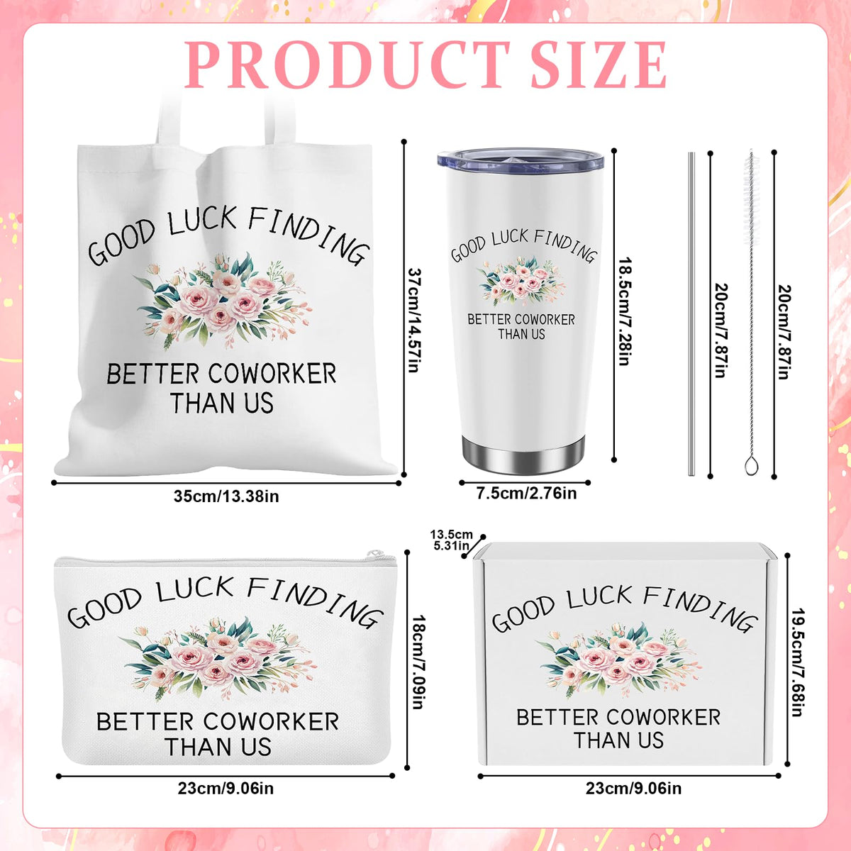 Jiytivity 11 Pcs Coworker Farewell Gifts Funny Gift for Women Colleagues New Beginning Gift Include Tumbler Notebook Pen Bracelet Aromatherapy for Coworker Lady Manager Employee Friends Leaving Gifts