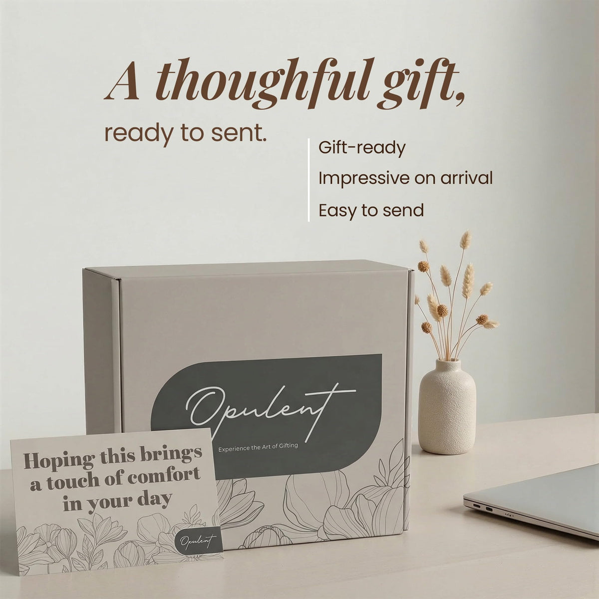 Opulent Luxury Self Care Gifts for Women - Hug in a Box Comfort Care Package - Spa Gift Set with 40 oz Tumbler & Cozy Blanket - Ideal for Get Well, Thinking of You, Birthday, Sympathy & Corporate