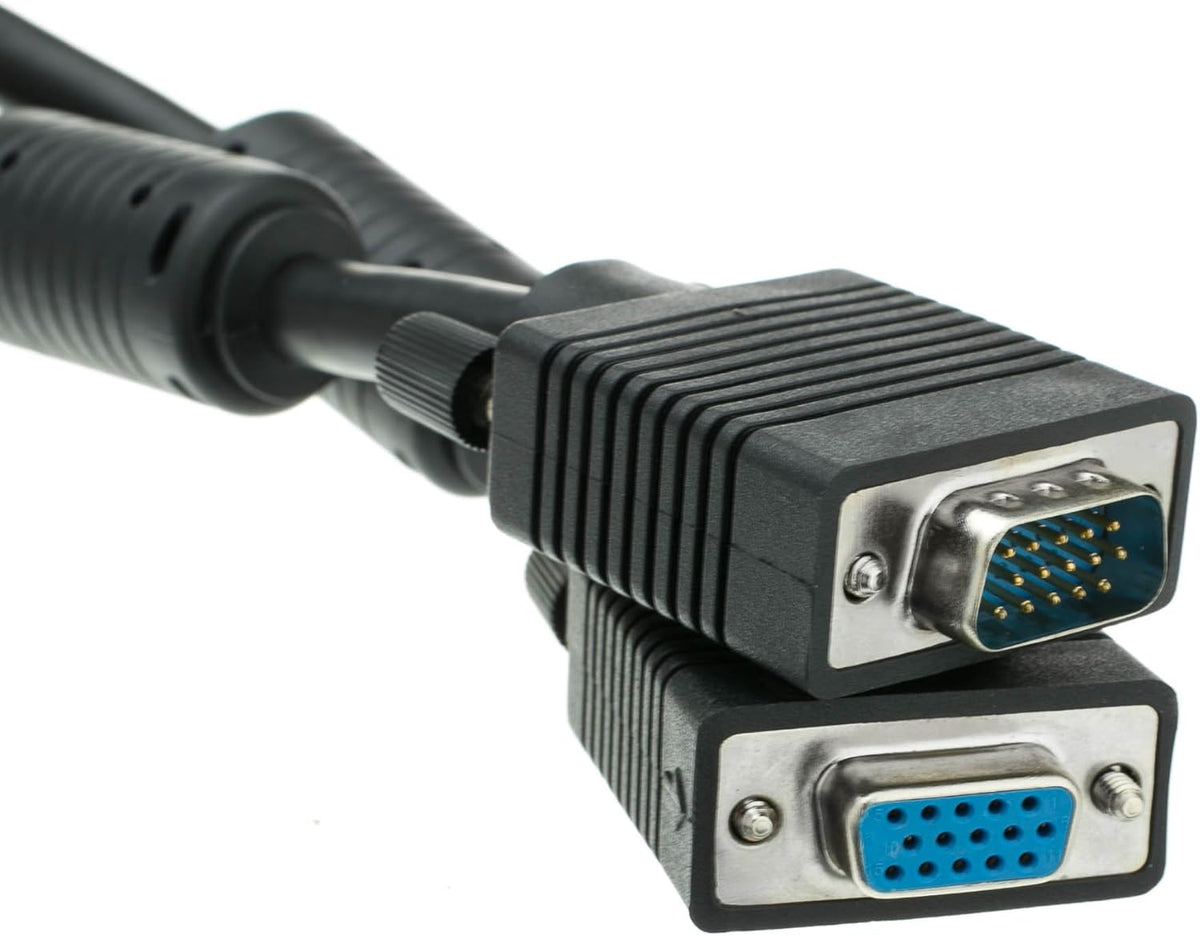 HD15 HD15 15 CableWholesale VGA Extension Cable SVGA Male to Female Male to Female Double Shielded Monitor Video