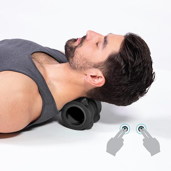 Chirp Wheel XR 3-Pack - 10??Acupressure, 6??Knot-Kneading Thumb, 4??Neck & Headache Relief, High Density Foam Massage Roller Set for Deep Tissue Back Roller & Muscle Therapy, Supports 500lbs, Black