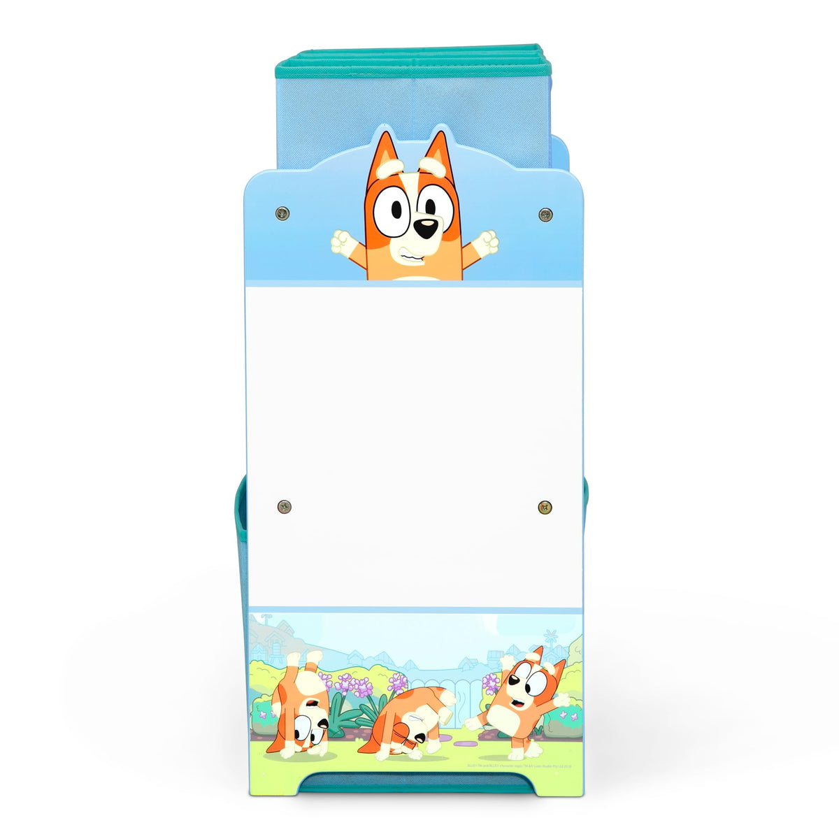 Delta Children - Bluey Design & Store 6 Bin Toy Storage Organizer - Greenguard Gold Certified, Blue