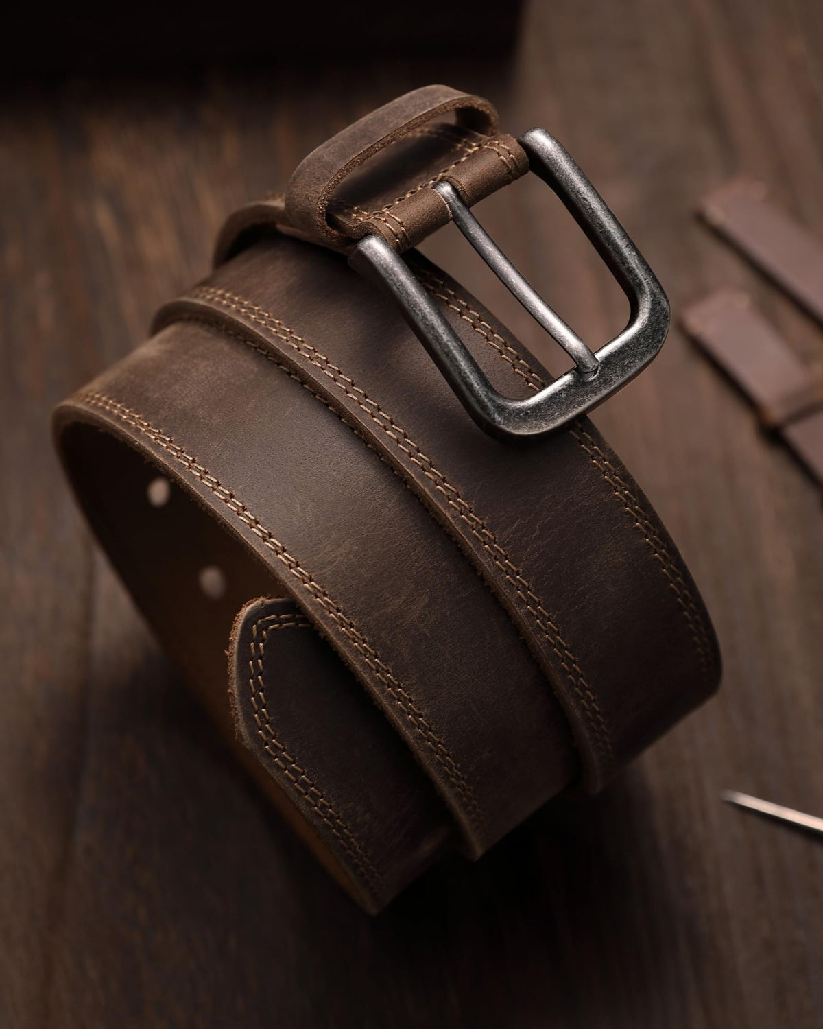 CHAOREN Mens Belts Leather - 35mm Genuine Leather Belt for Jeans - Men Gift for Casual Dress