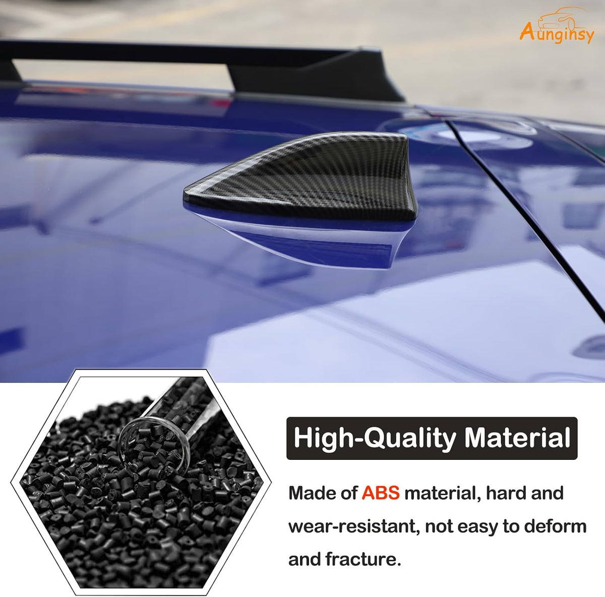 Aunginsy 2022 2023 2024 GR86 Car Shark Fin Antenna Cover Trim Compatible with Subaru Crosstrek/BRZ/WRX/Toyota Car Radio
