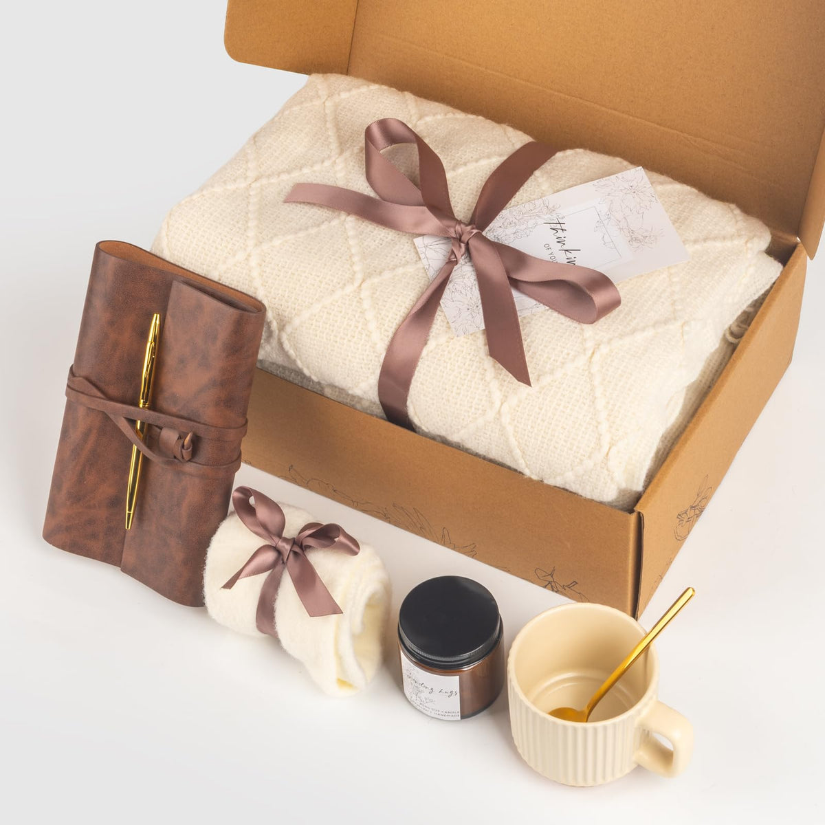 Self Care Gifts for Women, Get Well Soon Gifts Basket, Sympathy Gift Baskets，Care Package，After Surgery Feel Better Thinking of You Sending Hugs Gifts Idea for Mom Her Best Friends Sister