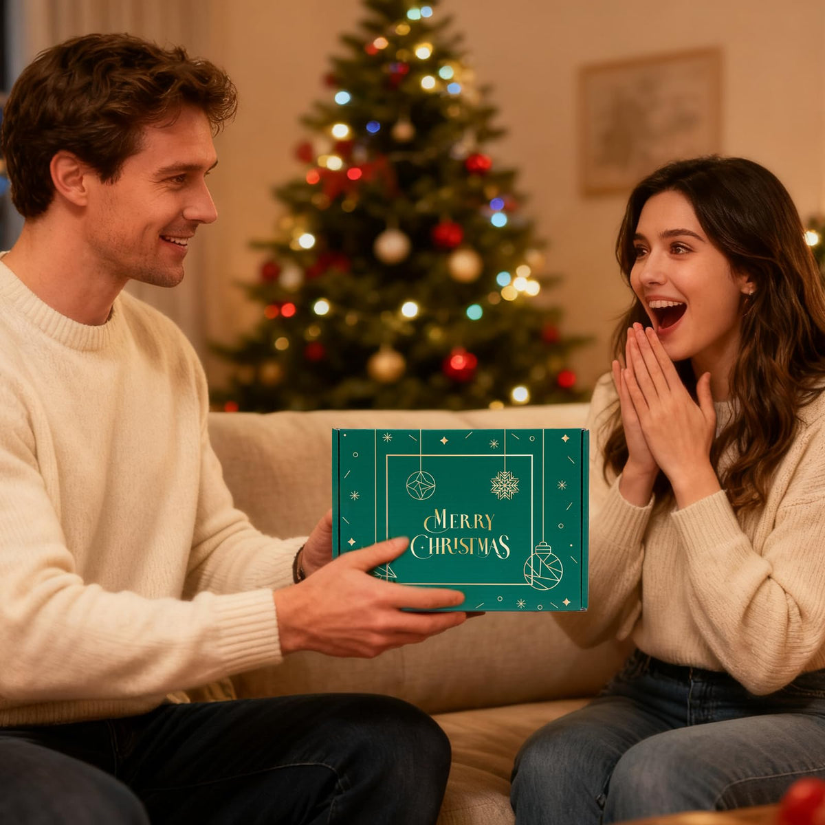 Christmas Gifts Basket for Women Men, Merry Christmas Gifts Box Relaxing Bath Gifts Xmas Scented Candles Insulated Tumbler Gifts Set for Wife Friends Sister Mom