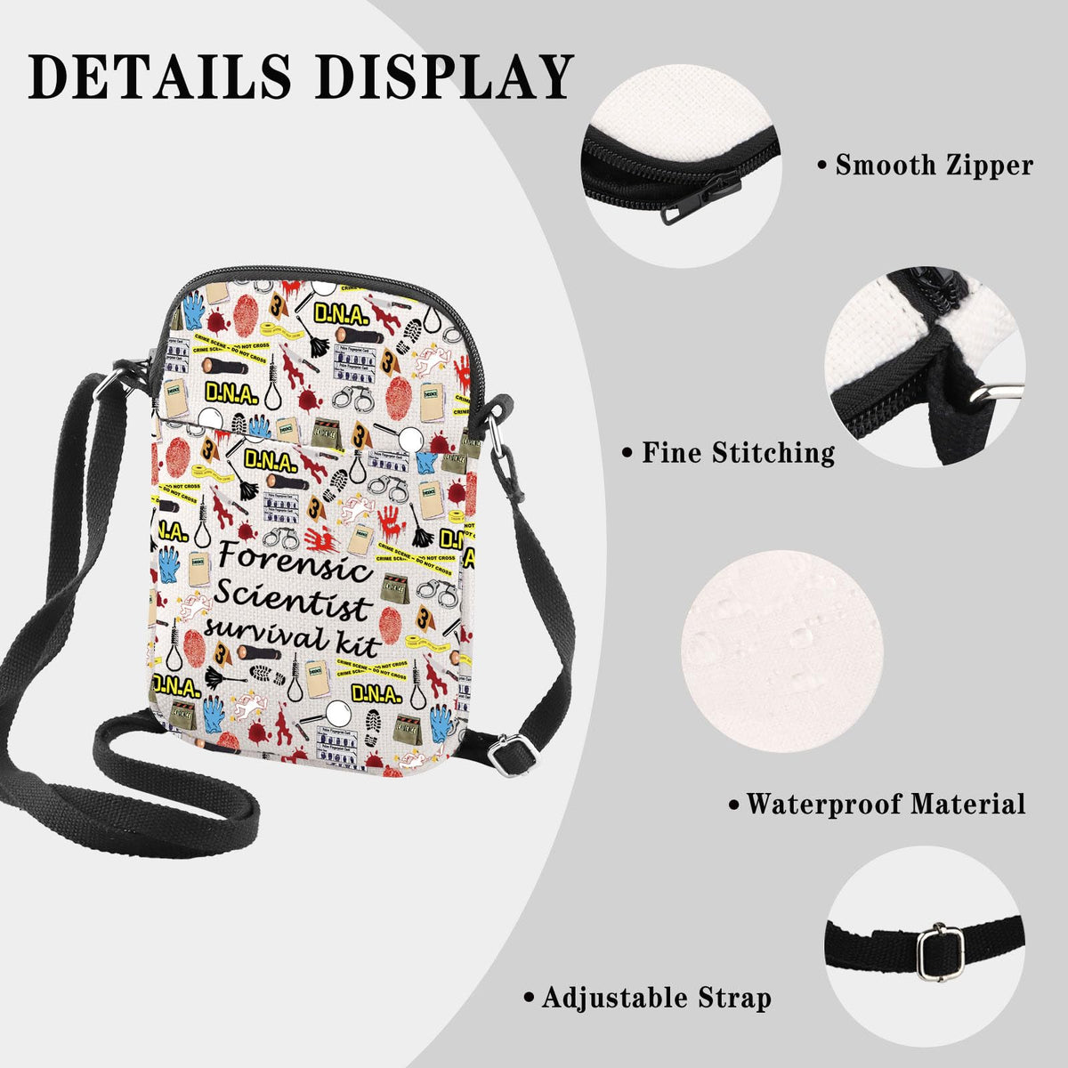 GJTIM Forensic Scientist Gift Forensic Science Investigator Gift Criminologist Travel Bag Forensic Scientist Survival Kit (Forensic Scientist CR)
