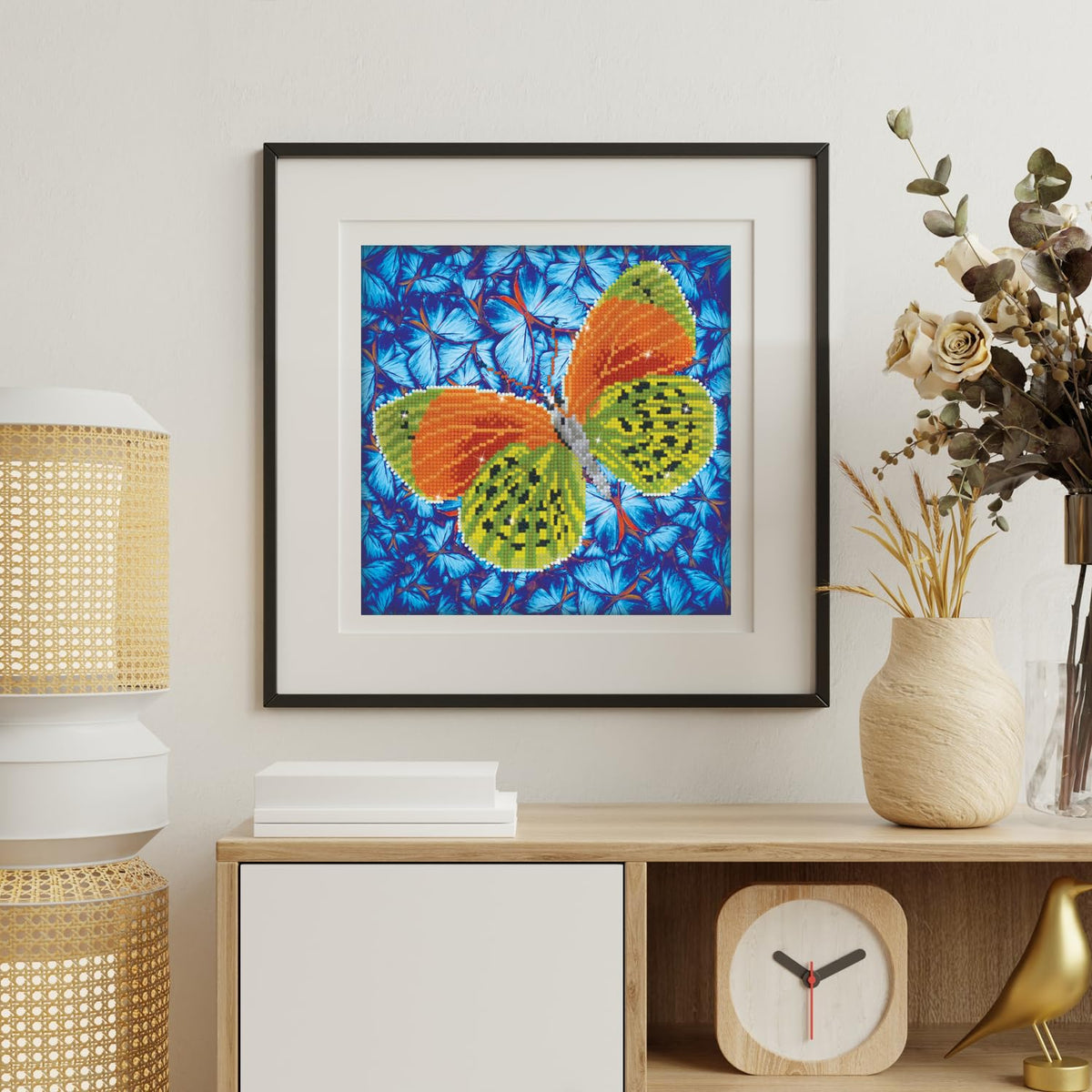 DIAMOND DOTZ Flutterby Earth Diamond Painting Kits for Adults - Diamond Art Kits a Relaxing Creative Craft Kit with Dotz Gems 12x12