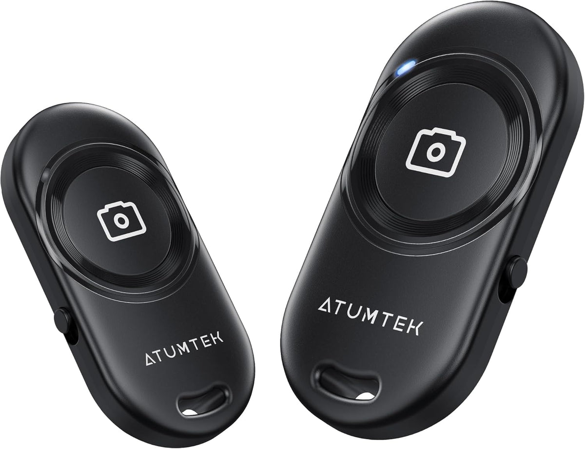 ATUMTEK (2 Pack), 5.2), Camera Remote Shutter for iPhone and Android Smartphones Wireless Phone Remote Control Selfie