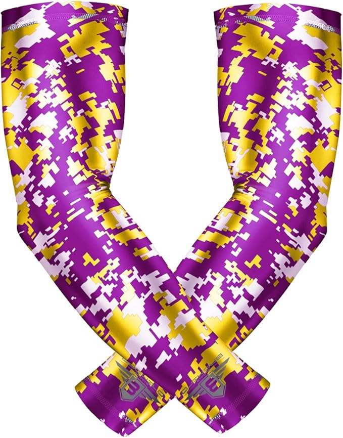 Bucwild Sports Baseball Arm Sleeve - Youth & Adult 1 Pair - Football Basketball Cycling Tennis