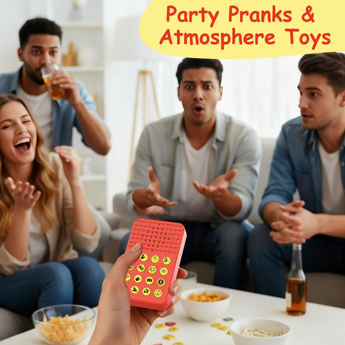 GEERAY Sound Effects Machine, 16 Hilarious Sounds, Include Fart, Applause, Laughter and More, Pocket Sized Funny Noise Maker Toys for Boys Ages 8-13, Cool Gadgets Gag Gifts for Kids Teens Boys Girls