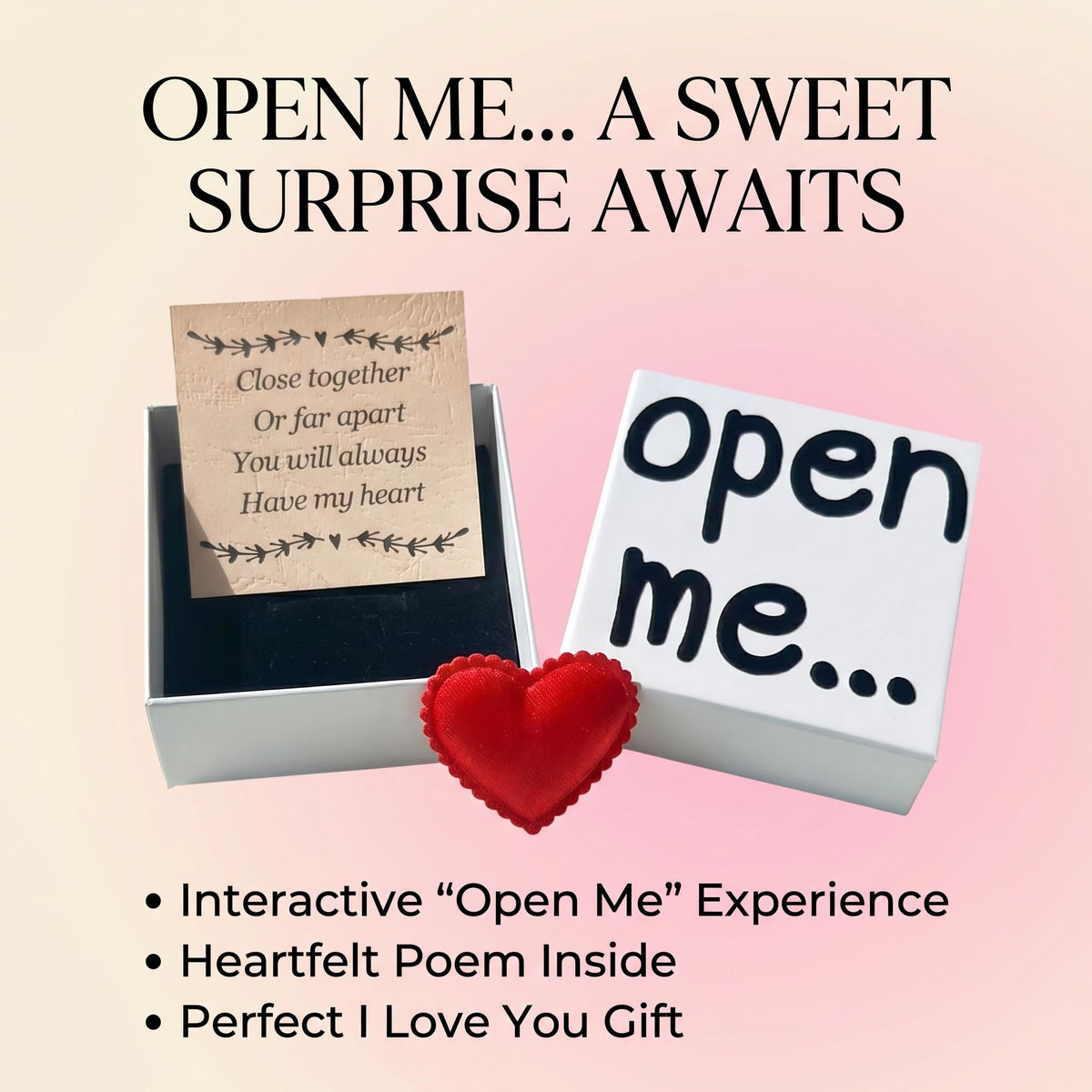 YOJO Long Distance Relationship Gifts, I Love You Gifts for Him, Romantic Gifts Birthday Gifts for Women Girls, Valentines Day Gifts for Him
