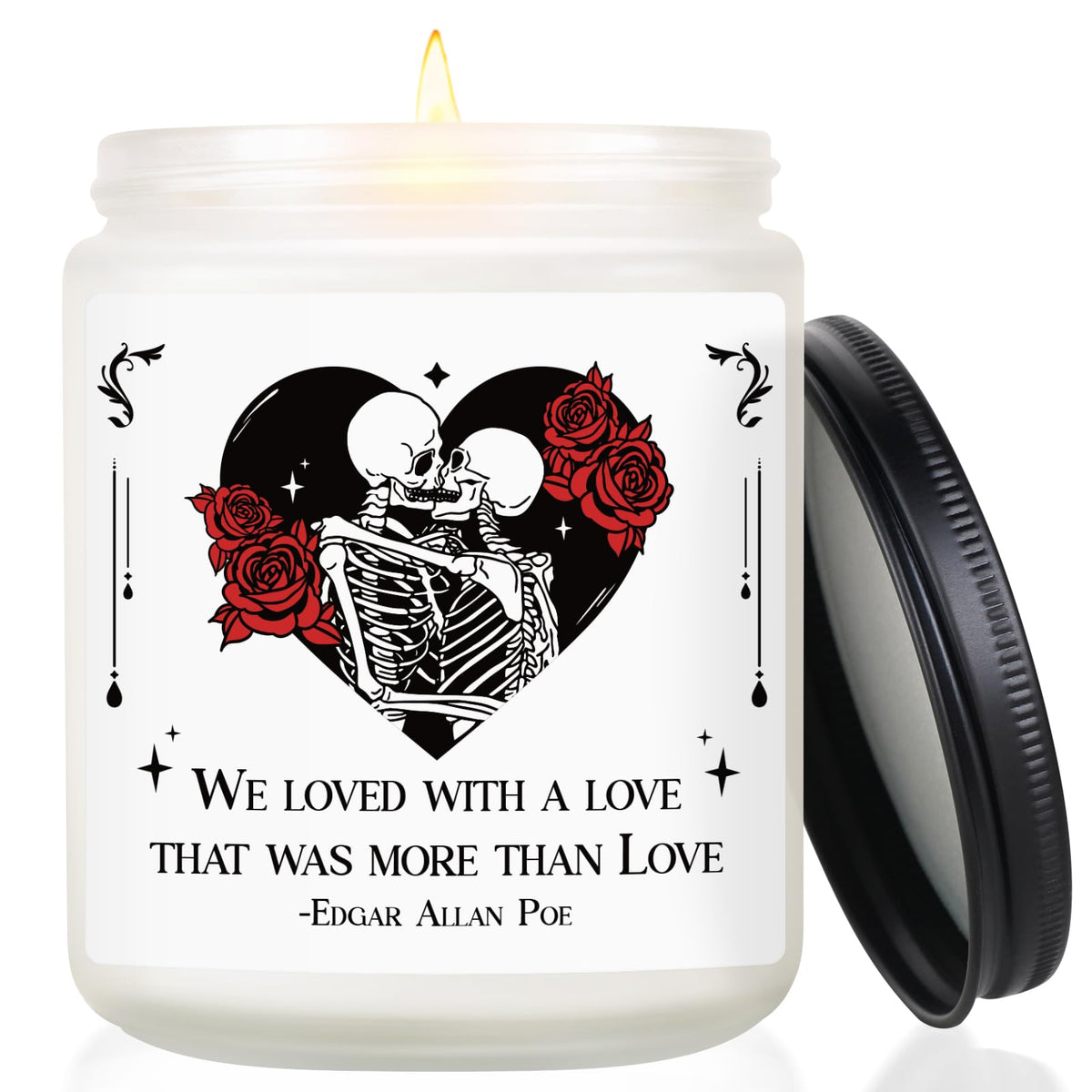 Gifts for Him Her, Anniversary Gothic Candle for Women Men, Birthday Gifts for Boyfriend Girlfriend, Christmas, Valentines Day, Bridal Shower, I Love You Gift for Couple, Wife, Husband - Lavender
