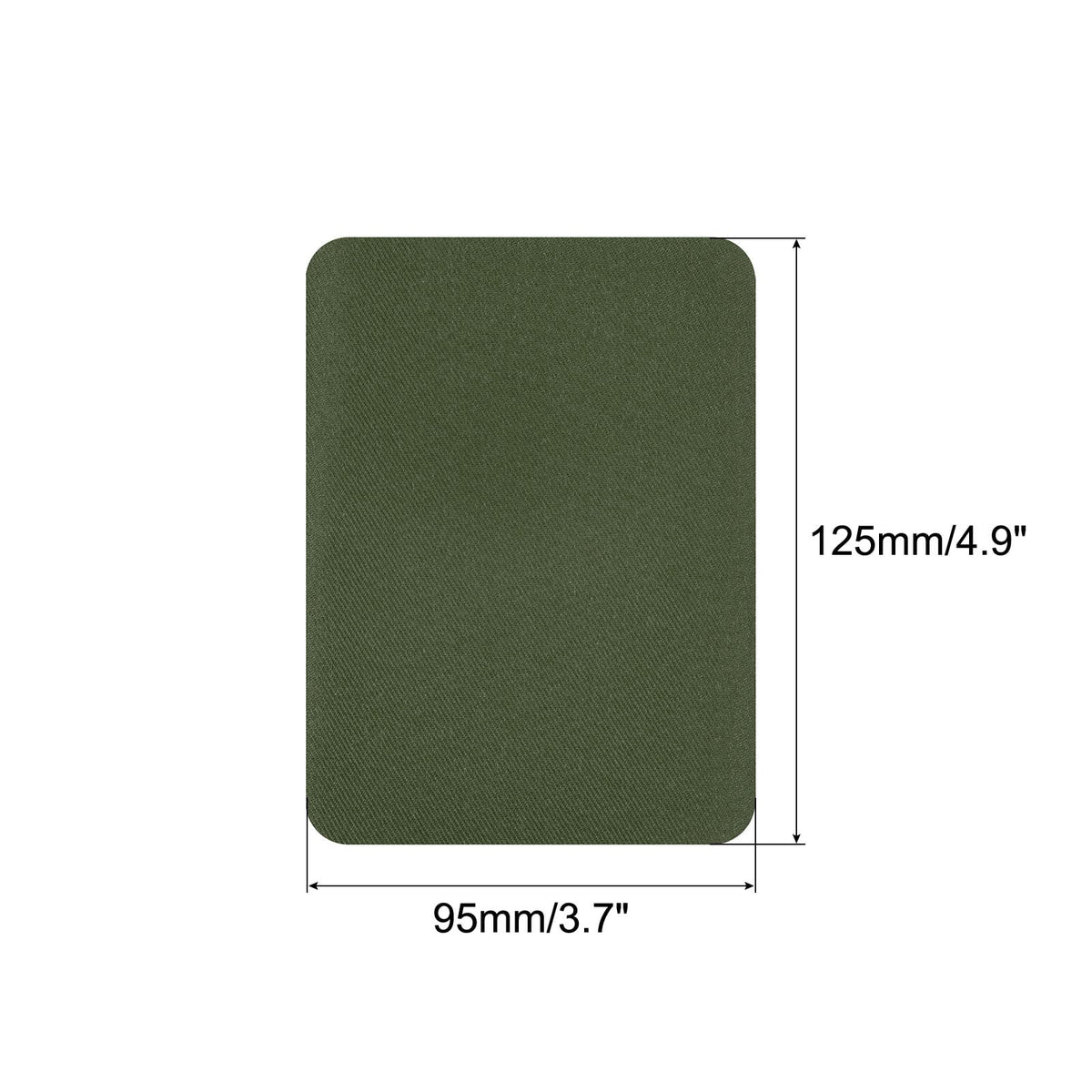 MECCANIXITY 20Pcs Iron on Patches for Clothing Repair Fabric Repair Patches Iron-On Mending Fabric Army Green 4.9"x3.7" for Clothes, Pants, Bags Hole Repairing and Decoration