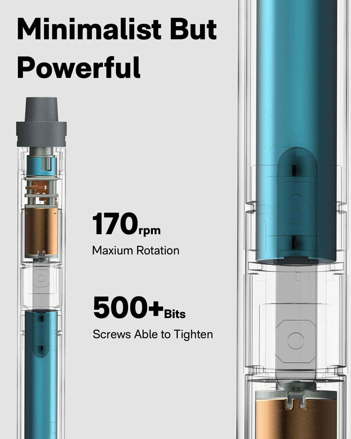 HOTO 25-in-1 Mini Electric Screwdriver, 3.7V Precision Screwdriver Set, USB-C Rechargeable, Compact Magnetic Tool for Phone, Laptop, Camera, DIY Projects, Electronics Repair