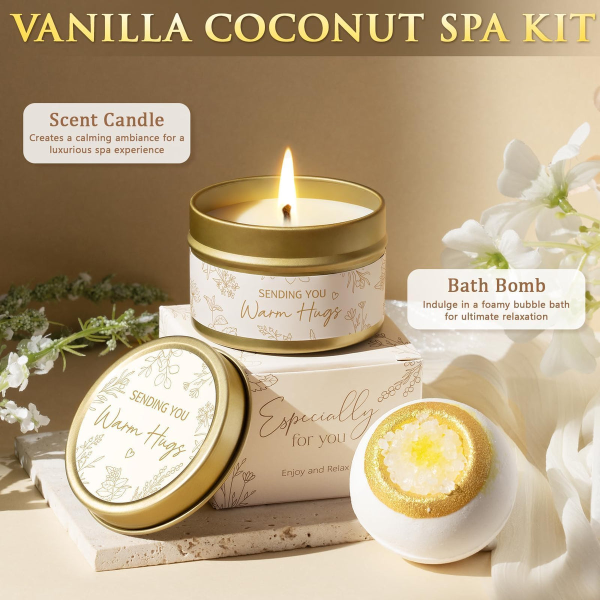 Self Care Get Well Soon Gifts Baskets for Women, Mothers Day Birthday Gifts Spa Care Package After Surgery, Inspirational Thinking of You Sympathy Basket Feel Better Encouragement Gift for Mom Friends