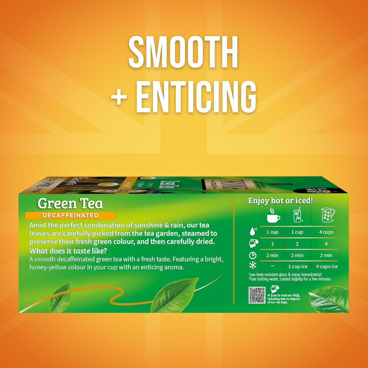 Twinings Decaffeinated Green Tea - Smooth Flavor & Enticing Aroma - 100 Individually Wrapped Teabags