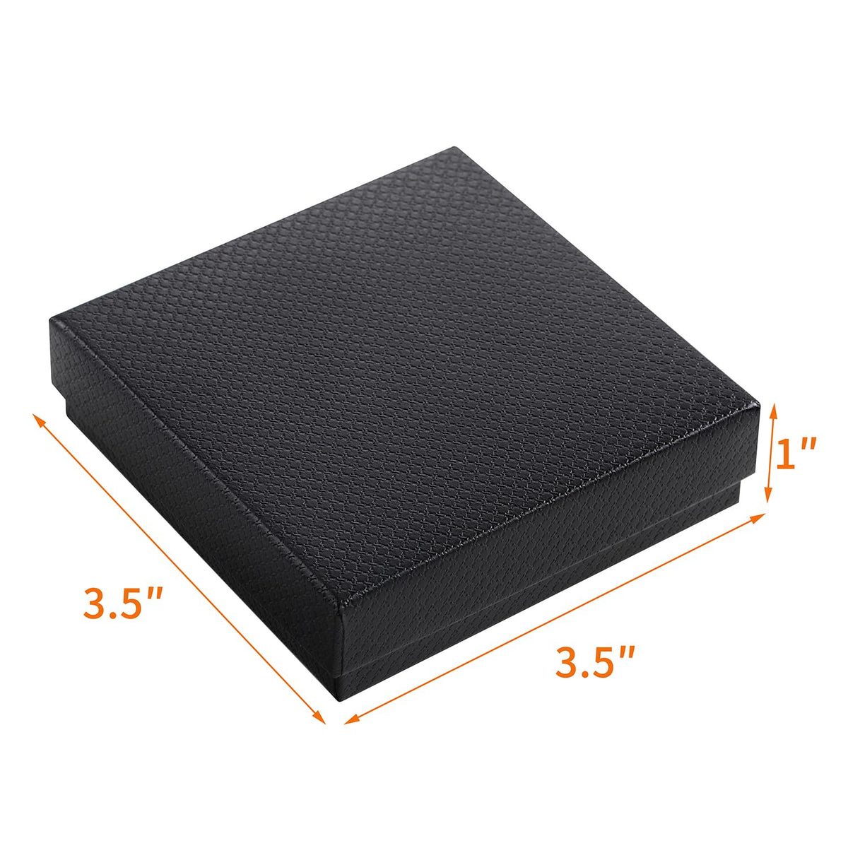 GEFTOL Jewelry Gift Boxes 20 Pack 3.5x3.5x1 Inch Cardboard Jewelry Boxes,Small Gift Boxes for Jewelry Earrings Necklaces Handmade Bangles Bracelets(Black)