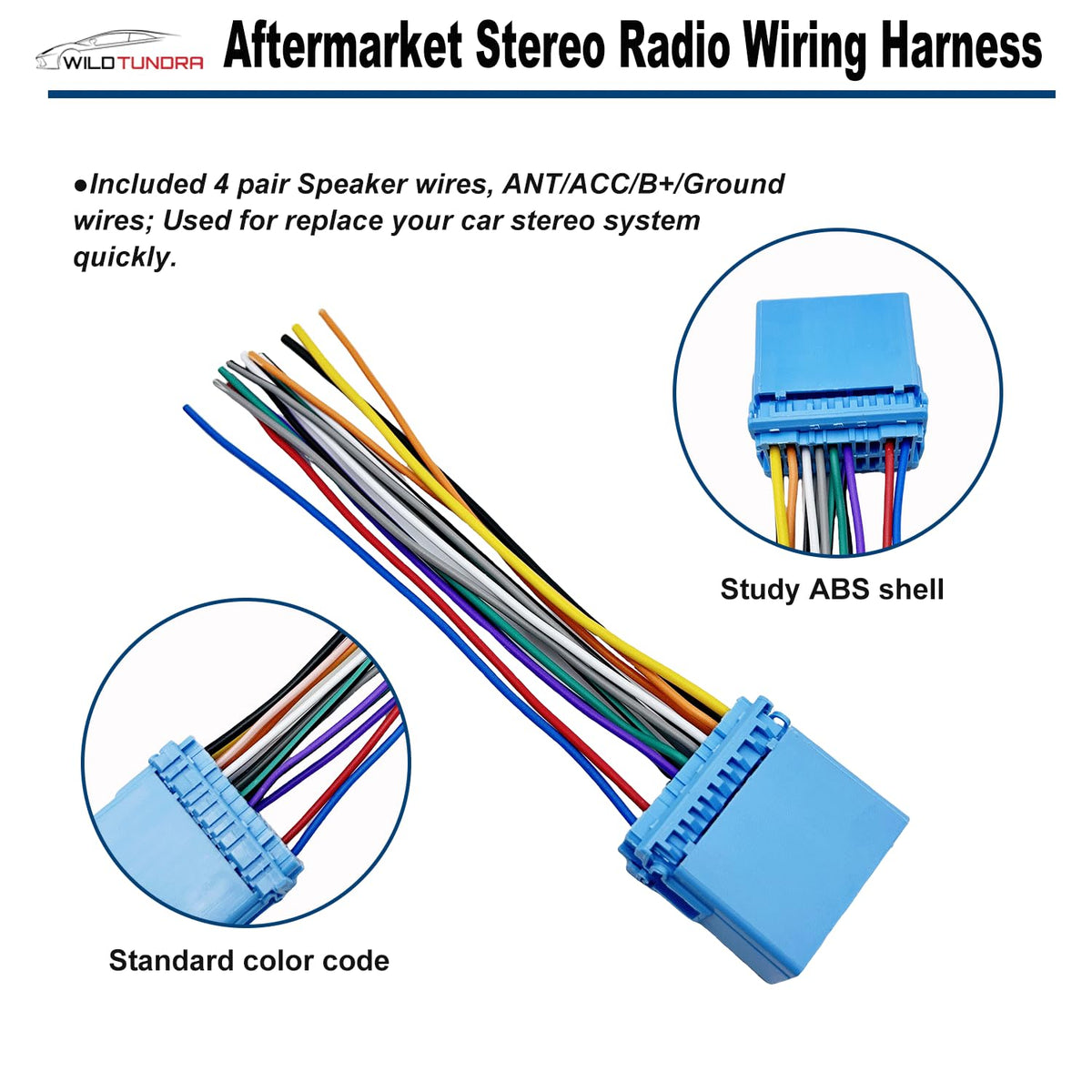 20Pin 1998-2010 1999-2008 Car Radio Wiring Harness for Honda Acura with Radio Antenna Adapter Aftermarket Car Stereo