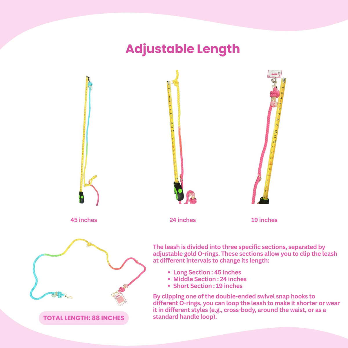Glow Pups "Fashion Forward Walking Bundle: Pink Designer-Style Plush Purse Dog Toy Set (Includes Paw-Phone, Lipstick, Nail Polish) + Matching Light Pink Hands-Free Rope Dog Leash (5-Piece Set)