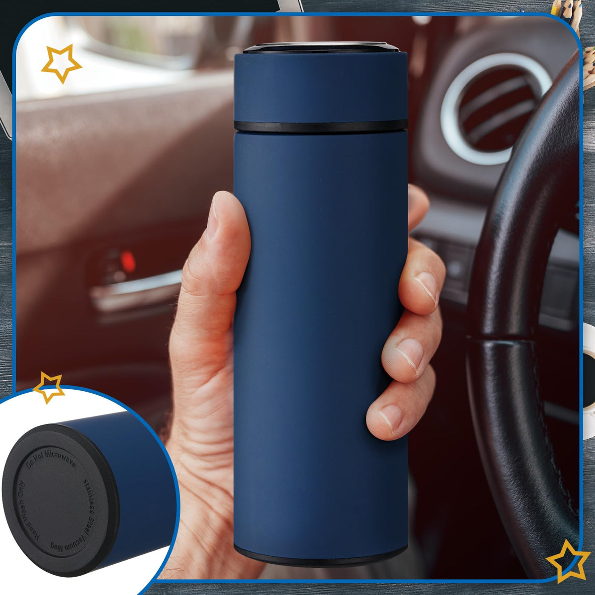 Honoson Employees Appreciation Gift Set for Men, New Employee Welcome to The Team Sets Notebook Pen and Tumbler May You Be Proud, Farewell Gifts for Coworkers(Blue)