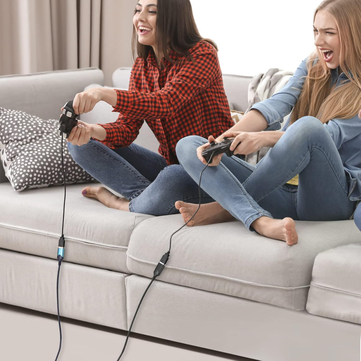 ROFICORD 3.0 [2Pack] 5FT 2Pack 5FT) USB Extension Cable, High Speed Extension Cable USB A Male to Female Extension Cord