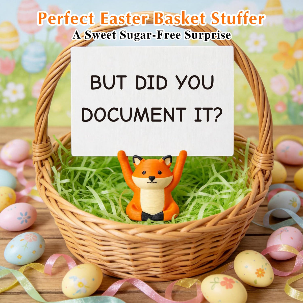 But Did You Document It Sign - Funny Gifts for Lawyer Nurse Teacher HR, Cute Fox Office Desk Accessories, Sarcastic Decor for Women Men, Coworker Leaving Boss Day Present