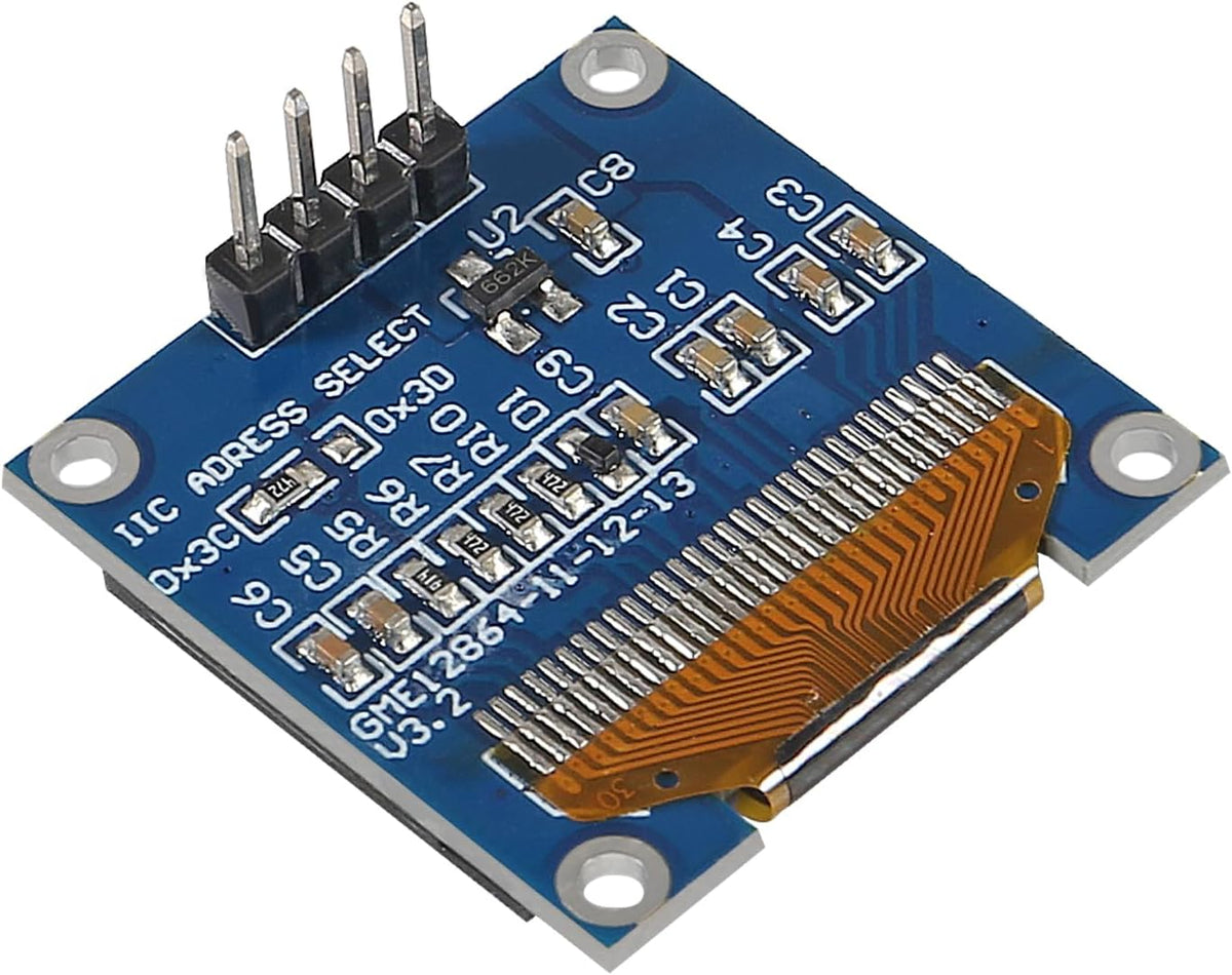 AITRIP 10 0.96 Inch I2C 12864 128x64 SSD1306 Pieces OLED IIC Display Module Pixel Mini Self-Luminous OLED Screen Board