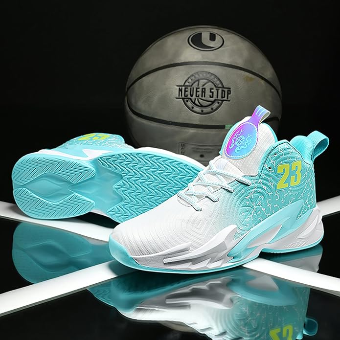 Boys Basketball Shoes Breathable Indoor Athletic Shoes Youth Outdoor Fashion Sneakers Comfortable Basketball Shoes for Girls