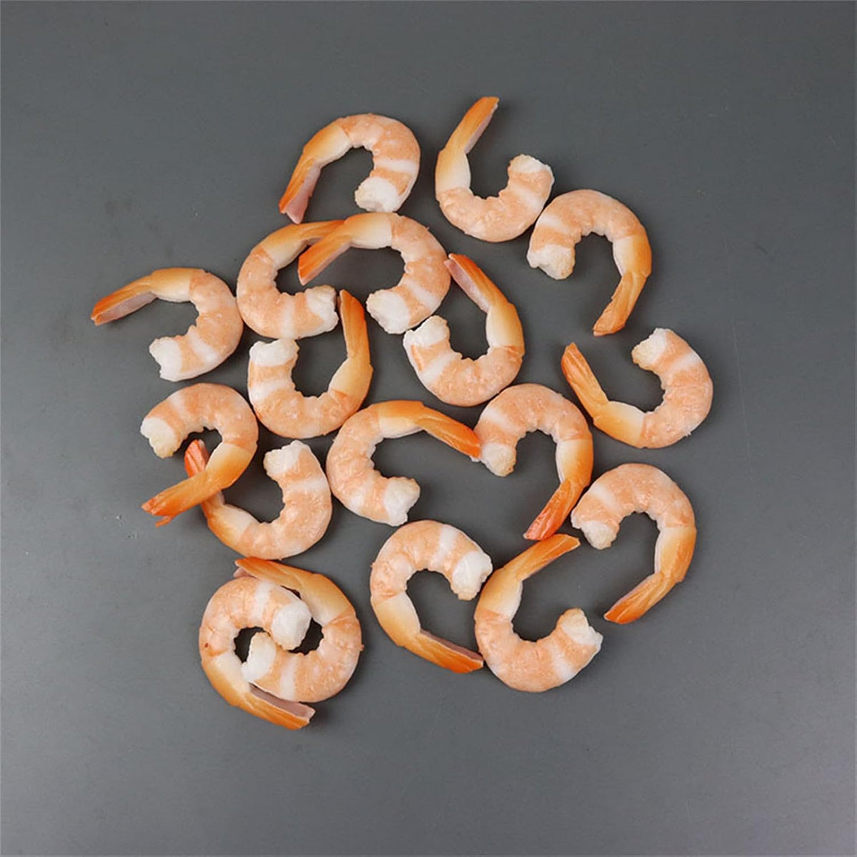 YUGSHNKFC 4PCS Fake Shrimp Simulation Food Model Highly Photo Tool PVC Food Toy