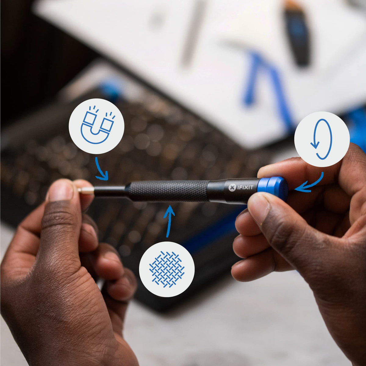 iFixit Mako Driver Kit - 64 Precision Bit Set for Electronics Repair