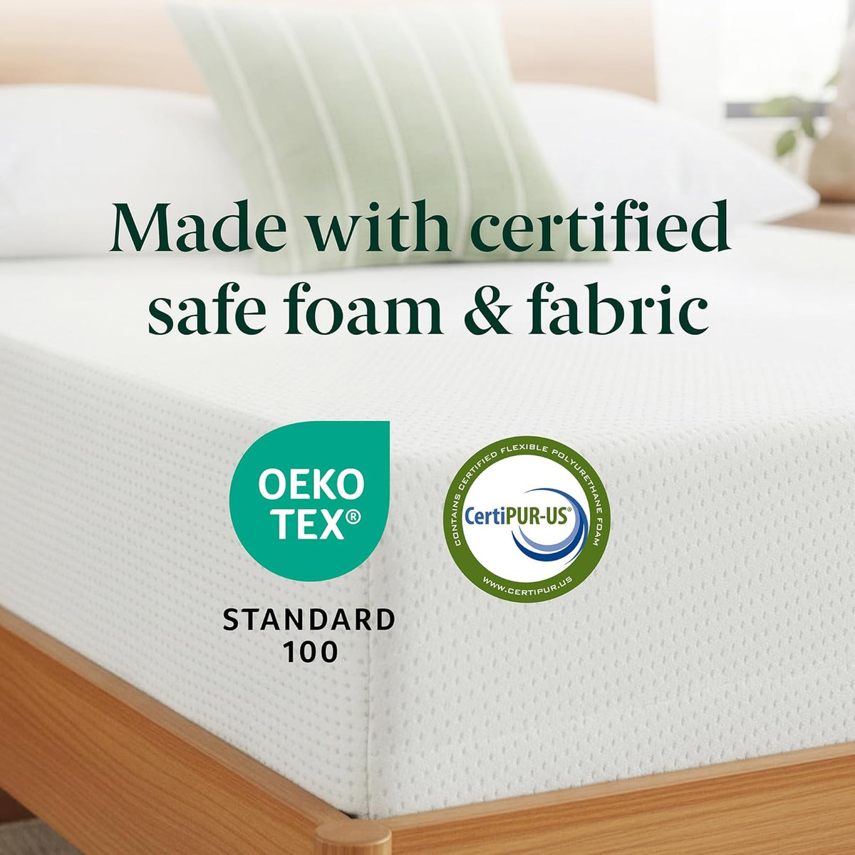 Zinus 8 Inch Twin Green Tea Memory Foam Mattress - Medium Firm Feel | Zoned Pressure Relief & Safe Materials