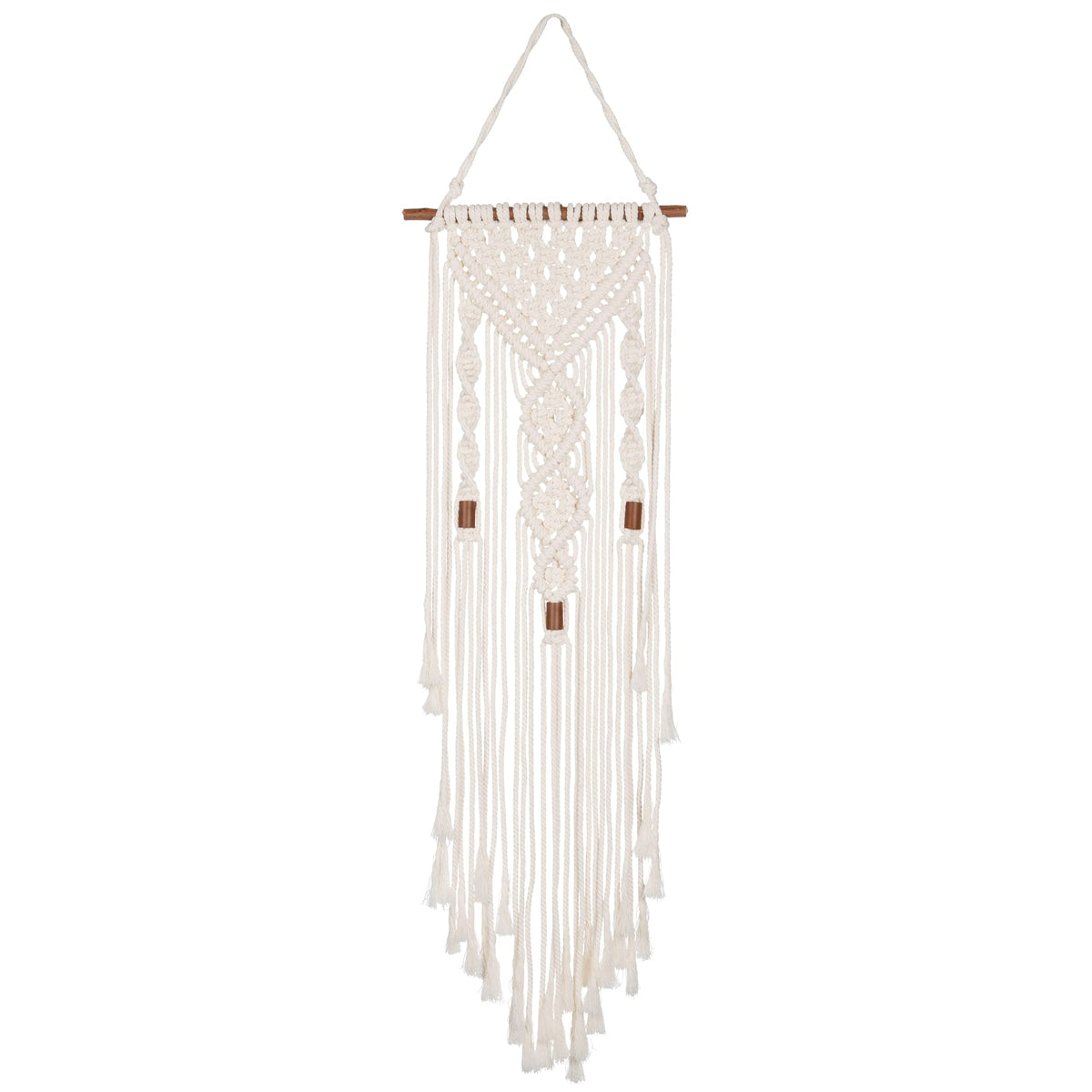 Solid Oak Macramé Wall Hanger Kit - Double Twist, Original version
