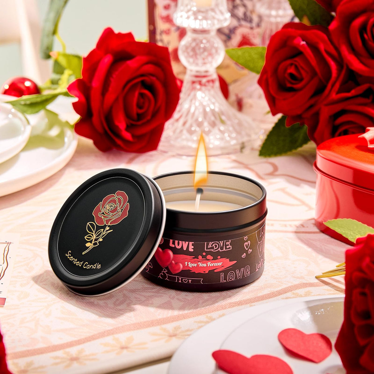 CCAENI Gift Set for Women Gift Basket for Her,Gifts Box for Girlfriend Wife Birthday Gifts for Women Heart-shaped Love Gift Wedding Engagement Anniversary Romantic Gifts