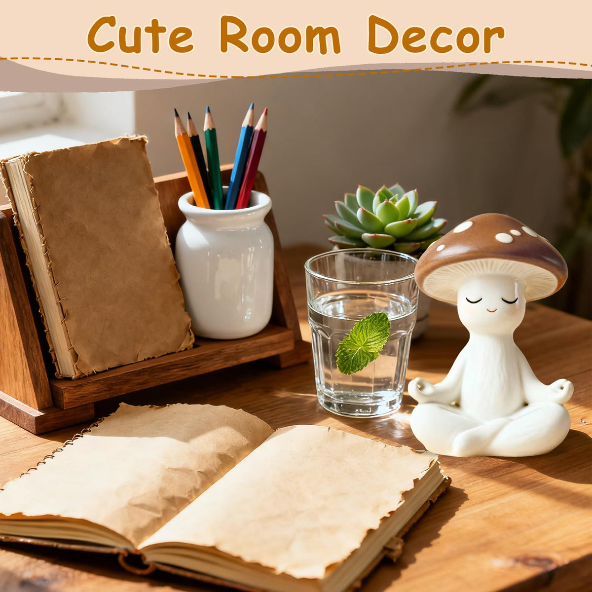 Mushroom Room Decor Home Decor Gifts for Men Women Her Him Office Farmhouse Garden Whimsical Decor Funny Birthday Unique Relaxation Stress Relief Gardening Plant Cute Gifts for Women Mom Wife Coworker