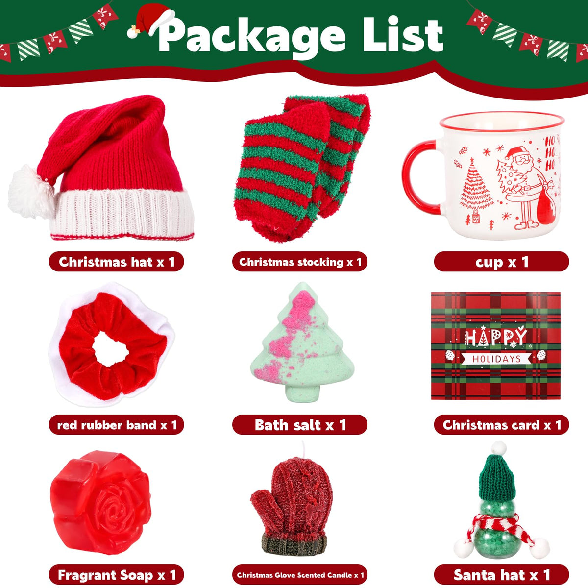 Atonofun Christmas Gifts for Women, Xmas Basket Essentials for Adults with Mug Relaxing Spa Gifts for Teen Adults Mom Wife Teen Girls