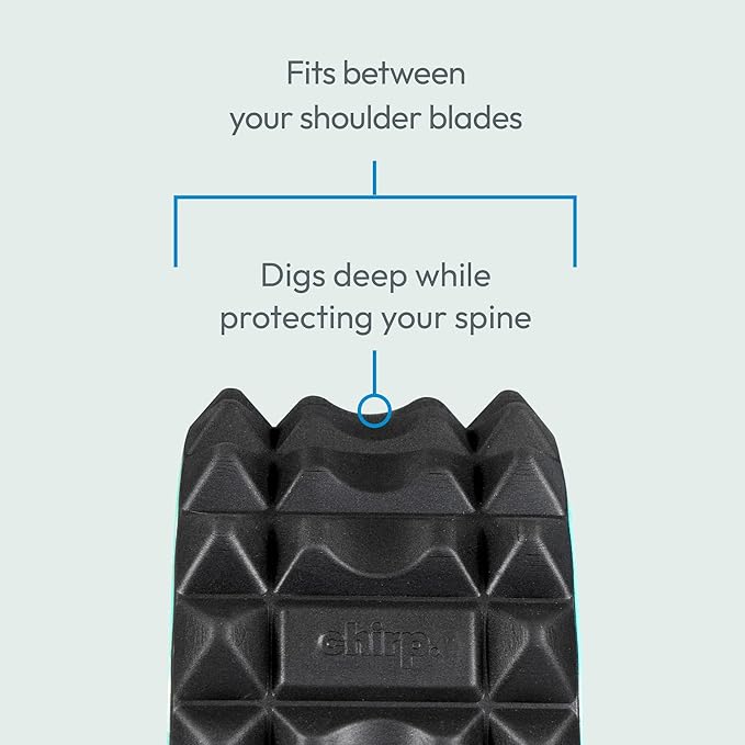 Chirp Wheel XR Acupressure - Back Relief & Muscle Relaxation, Stress Melting, Targeted Trigger Point Release, Comfort Cushioning, High-Density Foam Roller, 500lbs Capacity, 10" Mint