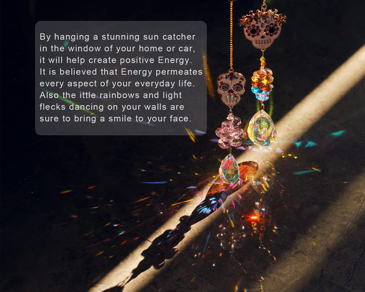 H&D Crystal Rhinestones Suncatcher Window Hang Pendant, Rainbow Maker, Christmas Tree, Garden, Wedding Decoration