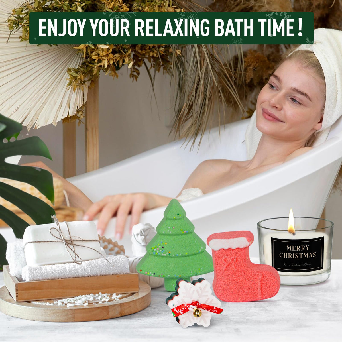 Christmas Gifts for Women – Xmas Relaxing Spa Scented Candle Insulated Tumbler Thank You Gift Basket for her, Mom, Wife, Girlfriend, Sister, Bestie, Friends, Coworkers, Teacher,Birthday Gift Box Set