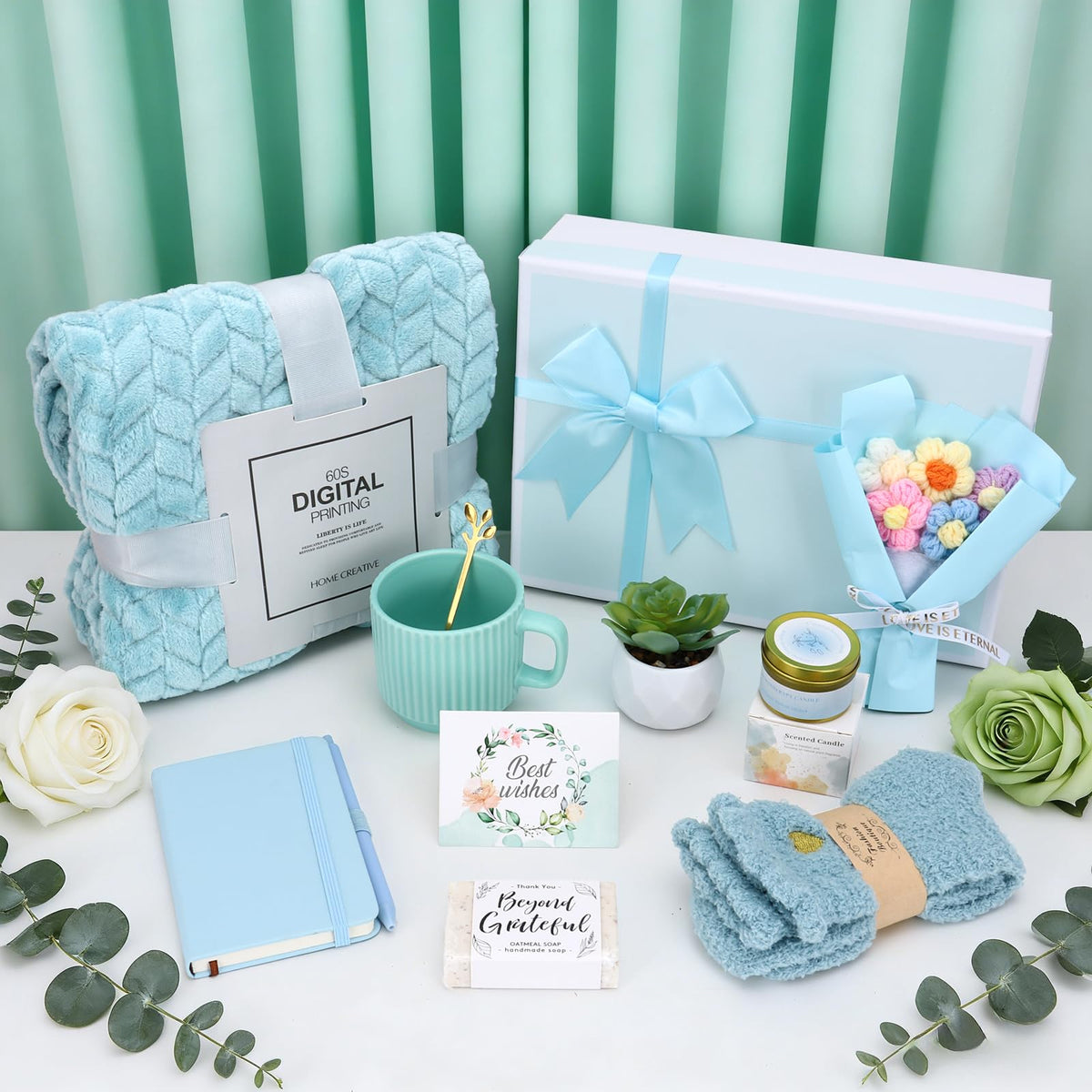 Self Care Gifts for Women Get Well Soon Gift Baskets Spa Care Gifts Set Sympathy Inspirational Thinking of You for Her Mom Wife Girlfriend Sister Friend