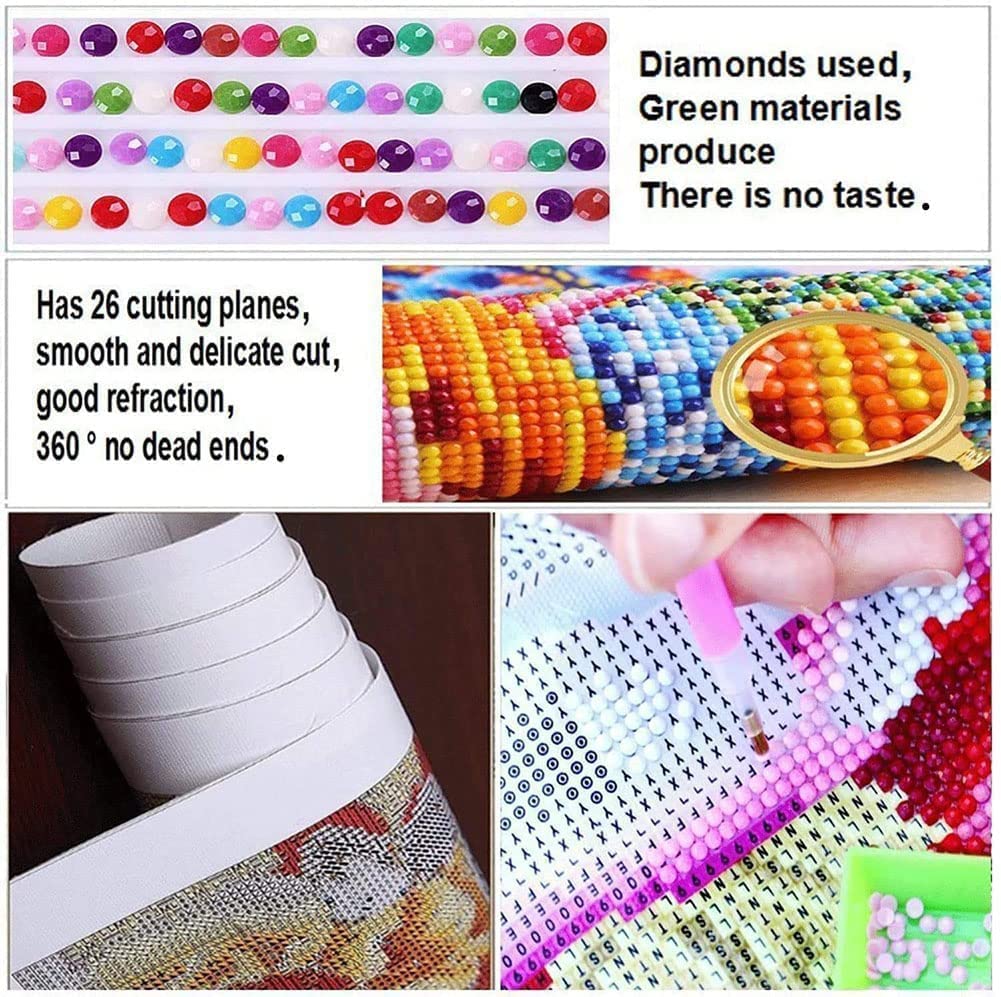 DIYPAINTING DIY 5D Diamond Painting by Number Kits for Adults and Kids Wizard of Oz 16x20 Painting Cross Stitch