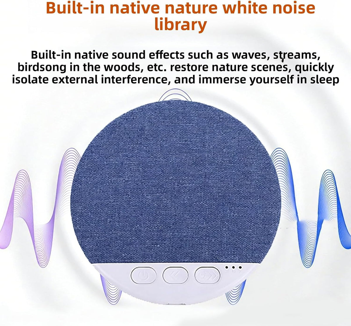 RiToEasysports Sleep Speaker, Multifunctional Bluetooth White Noise Pillow Speaker with Timer for Insomniacs Travelers