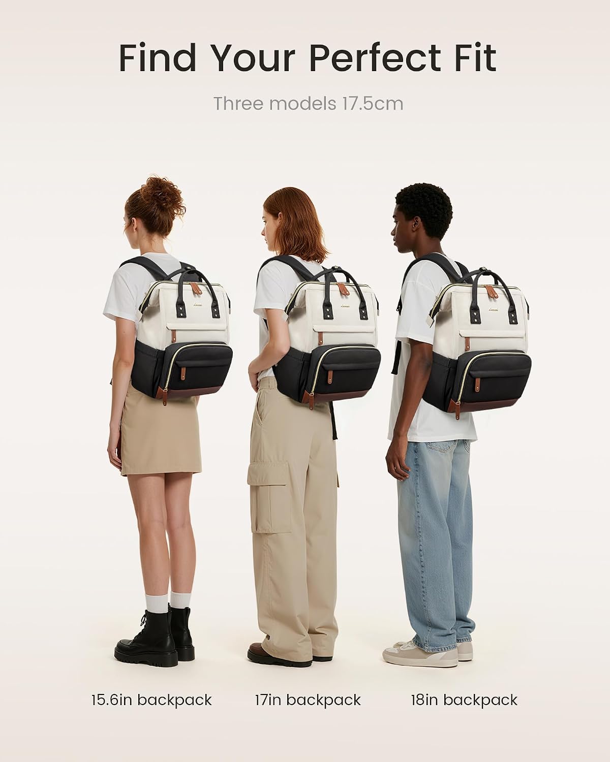 Backpack 15.6 Inch Backpacks LOVEVOOK Laptop for Women, Work Business Purse With Large Capacity