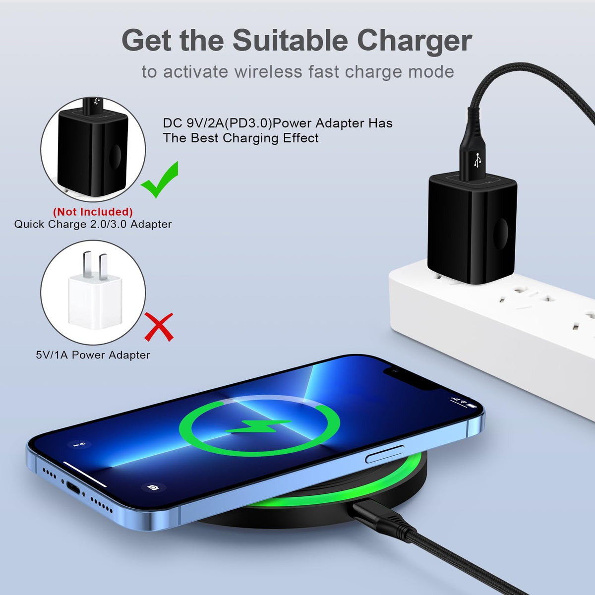Android Phone Samsung Wireless Charging Pad Fast Charging for Sam Sung Galaxy Z Flip 7 fe Z Fold 7 S25 S24 S23 S22,15W Wireless Charger Statiton Mat for Samsung Google Pixel 10Pro XL/10/9a/9 Pro/8/7