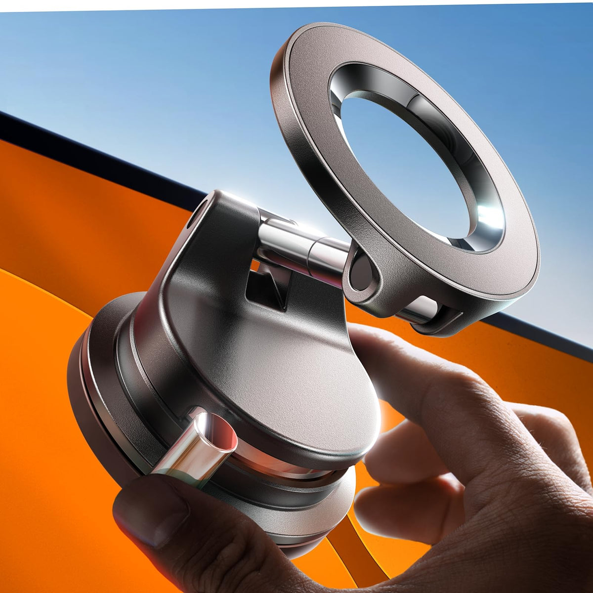 LISEN for Magsafe Car Mount, Cell Phone Holders for Your Car, Magnetic Car Accessories for Women Men Jeep Truck, Gifts for Mothers Day Him Her for iPhone 17 Pro Max 16 15 14 13 12, Samsung S26, Black