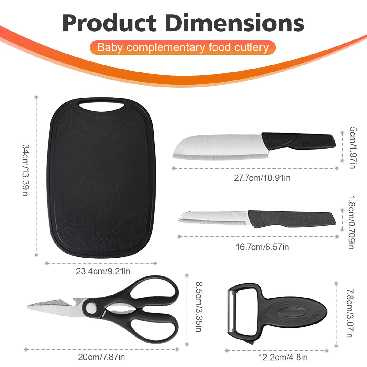 YERGOFE 5 in 1 Portable Camping Kitchen Utensil Set- Portable Cutting Board and Kitchen Utensil Set, Mini Travel Kitchen for Camping and Dorm Room, Space-Saving Cutting Board