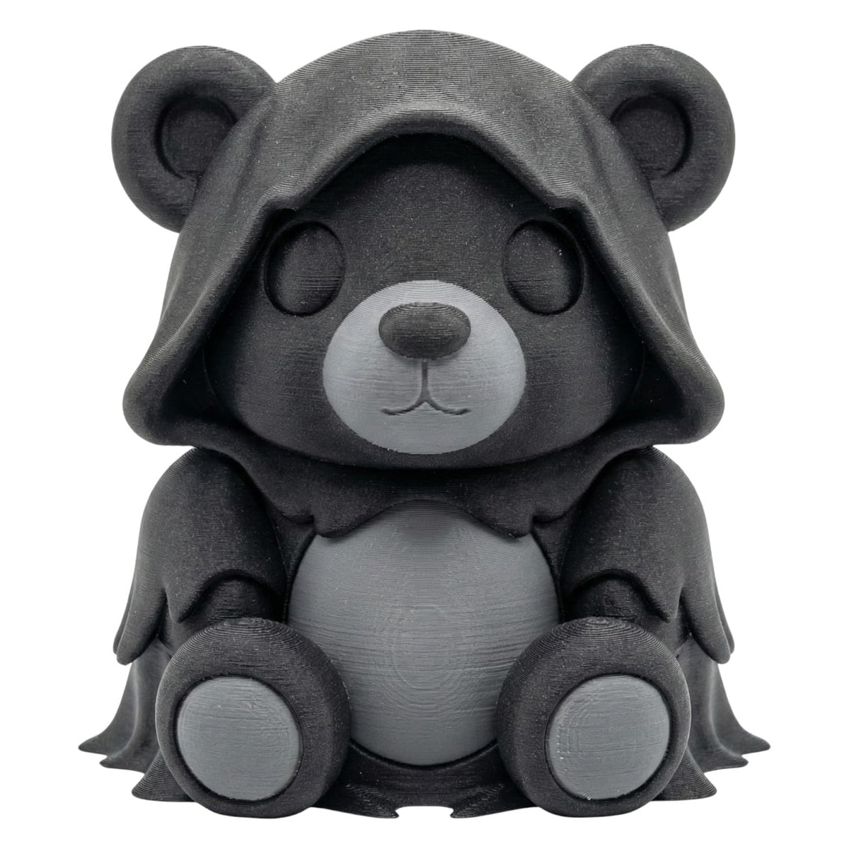 Spooky Wraith Teddy Bear Figurine - Gothic Themed Desk Decor for Unique Gifts and Home Accents - 3D Printed in Canada